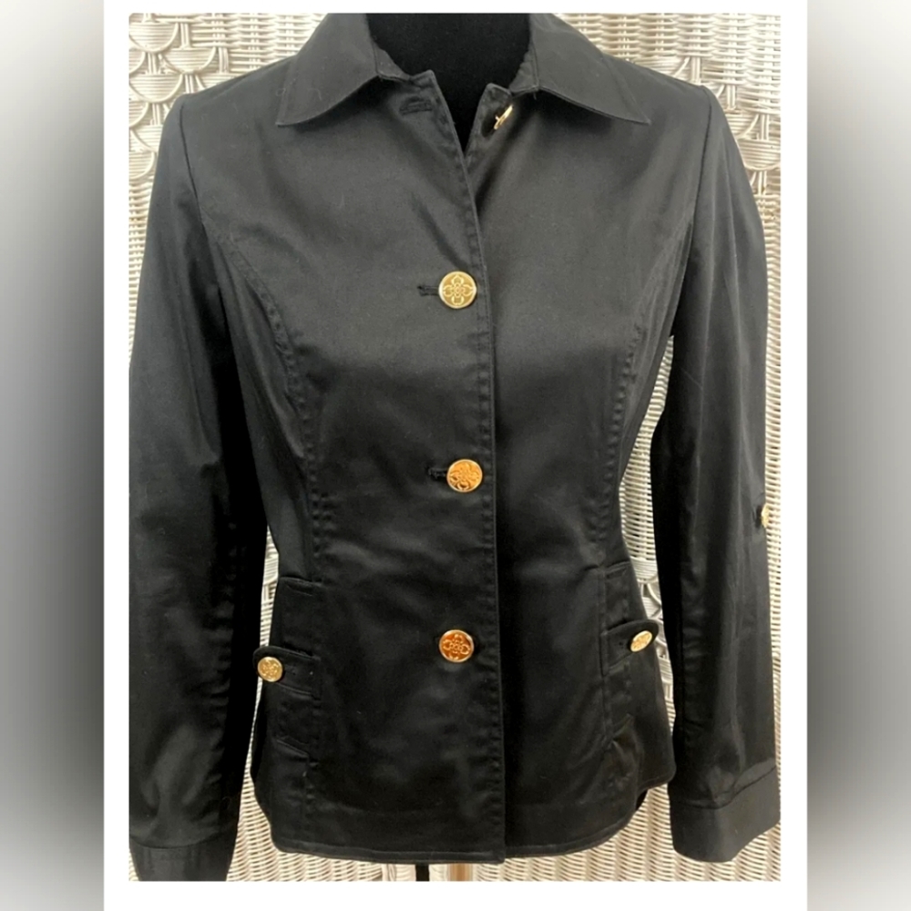 Charter Club Black Dress Jacket Sz Med